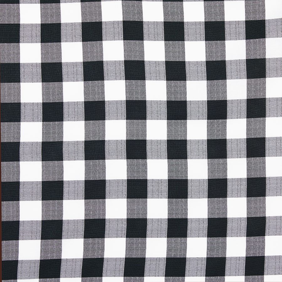 Picnic Check Black tablecloths and overlay